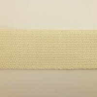 Baumwoll Gurtband Natur 30mm inkl. 4 Vierkantringen
