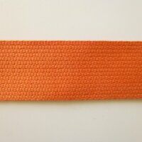 Baumwoll Gurtband Orange 30mm inkl. 4 Vierkantringen